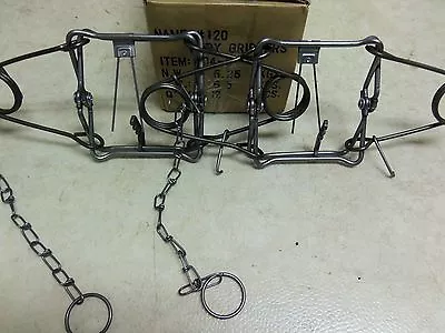 2 Bridger 120 Magnum Body Gripping  Traps 404-2 Muskrat  Mink Fisher • $26.95