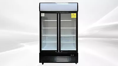 New 2 Door Commercial Merchandiser Cooler Glass Refrigerator 48  X 29  X 80  NSF • $1615