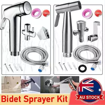 Bidet Douche Toilet Sprayer Shattaf Shower Head Hose Spray Kit Handheld Bathroom • $13.95