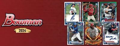 2024 Bowman Baseball Paper - Prospects RC's Vets - Free Shipping (Pre-Sale) • $1.98