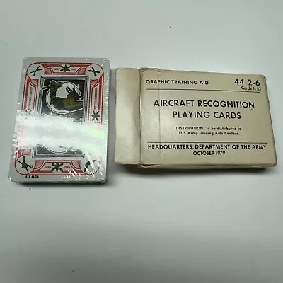Military Aircraft Recognition Playing Cards October 1979 New  Pack Sealed • $23.99