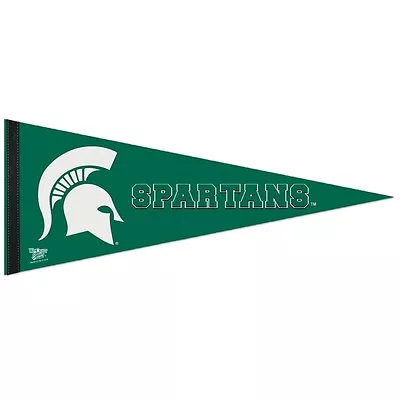 MICHIGAN STATE SPARTANS ROLL UP PREMIUM FELT PENNANT 12 X30  BRAND NEW WINCRAFT • $15