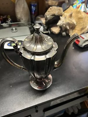México Uruapan Michoacán Teapot Vintage Silver Ware Signed • $40