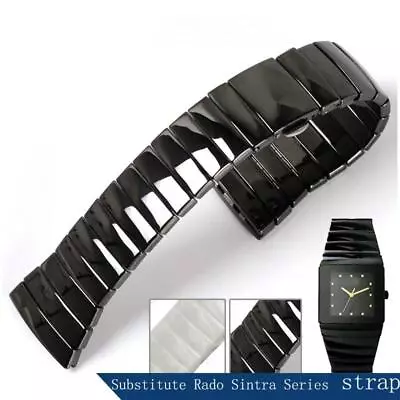 High Quality Ceramic Watch Strap Fit For Rado Sintra Series Black 17mm 29mm 26mm • £62.49