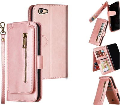 $11.95 • Buy Oppo A59 F1s Multifunction Wallet Case 9 Card Slots Vertical Flip Front Zipper
