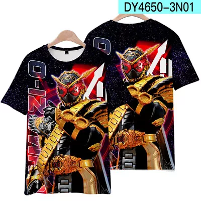 Masked Rider Anime Kamen Rider Unisex Casual Short Sleeve Cosplay T-shirt J16 • $21.99