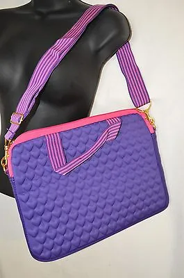£20.06 • Buy Justin Bieber Laptop Bag Case Quilted Purple Pink NIP NWT Damaged Package