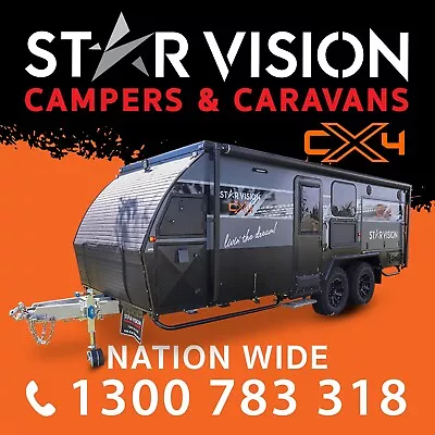 STAR VISION CX4 Pop-Top Hybrid Off Road Camper Trailer Caravan • $74990