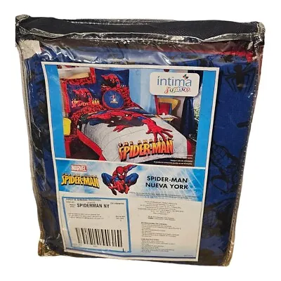 Spider-Man NY Kids Bedding Set  1 Pillowcase Fitted Sheet And Flat Sheet - Twin • $17.27