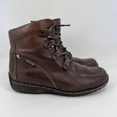 Mephisto Brown Leather Boots Women’s Size 7 • $35.99