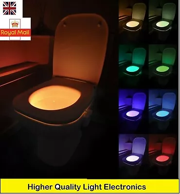 Toilet Bowl UK Loo Light Motion Operated LED Safe BOAT CARAVAN VW CAMPER VAN • £8.99