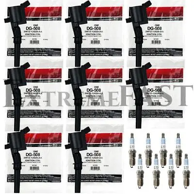 8X Ignition Coil DG508 Spark Plug Motorcraft SP479 Fits For Ford F150 4.6L 5.4L • $115.99