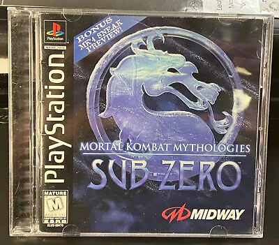 WORKING - Black Label - CIB - Mortal Kombat Mythologies: Sub Zero - W/Reg Card • $65