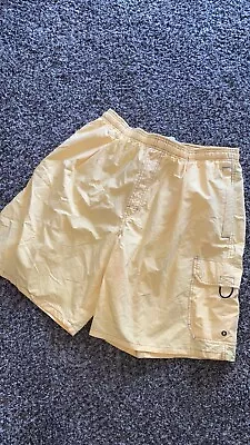 Vintage Men’s Speedo Swim Shorts Size XL Yellow With Pockets Front And Back • $9.99