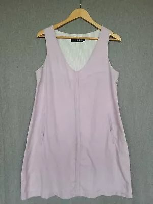 Nicola Waite Dress Womens Size 2 Linen Shift Pale Lavender • $52