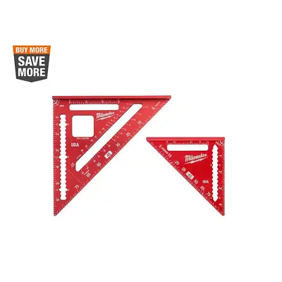 NEW Milwaukee 7 In. Rafter Square And 4-1/2 In. Trim Square Lightweight Set  • $23.90