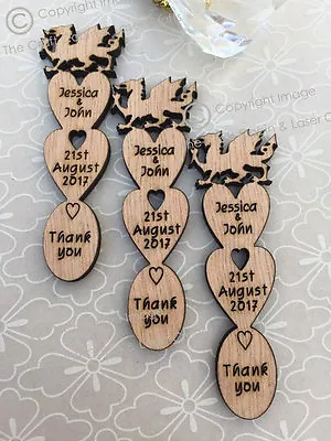 £110.10 • Buy Personalised Welsh Dragon Wooden Love Spoons Favours, Vintage Wedding Decoration