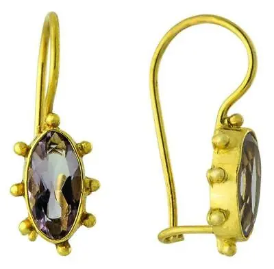 Metropolitan Blues Amethyst Earrings: Museum Of Jewelry • $84.95
