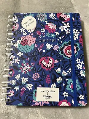 New Vera Bradely 12 Month Planner Undated Bloom Berry New • $25.95