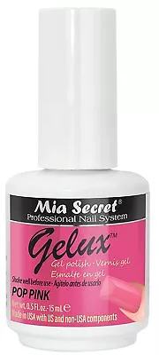 Mia Secret Gelux Nail Gel Polish POP PINK Manicure Pedicure Soak-off Gel • $13.80