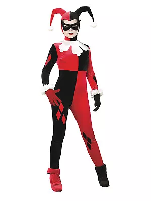 Dc Comics Harley Quinn Comic Book Womens/Ladies Dress Up Party Costume Size S • $92