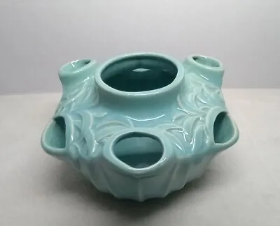 RARE Vtg Turquoise McCoy Pottery Vintage Strawberry Hens & Chickens Planter 1950 • $205