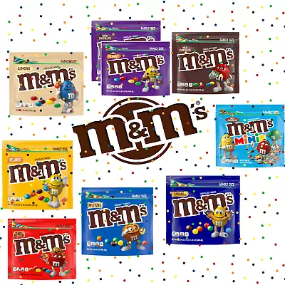 M&M's Milk Chocolate Candy Family Size - 14-19 Oz Bulk Bag CHOOSE YOUR FLAVOR • $16.12