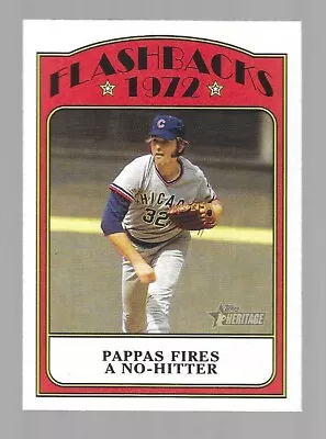 Milt Pappas 2021 Topps Heritage 1972 Baseball Flashbacks .....Save 😊n Shipping! • $0.99