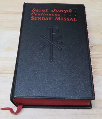 Catholic Saint Joseph Daily Missal 1963 Hardcover Confraternity Version Vintage • $10