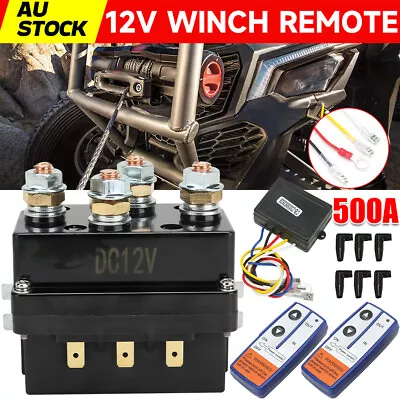 4x4 HD Electric Solenoid Contactor Twin Wireless Winch Remote Recovery Control • $51.45