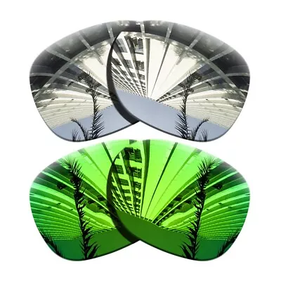 2Pairs Polarized Replacement Lenses For-Oakley Beckon-Chrome+Sapphire Green • $16.56