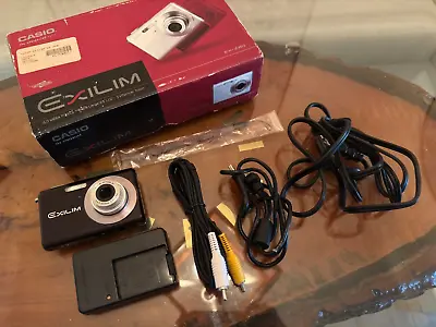 Casio Exilim EX-Z60 6.0 MP Digital Camera + Box Accessories A++ • $56.11