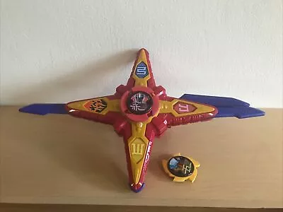 Power Rangers Ninja Steel Deluxe Red Rangers Star Morpher Toy DX With 2 Stars • £24.99