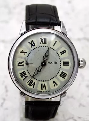 Molnija 3602 USSR Russian Soviet Mechanical Wristwatch Working 5696 • $169