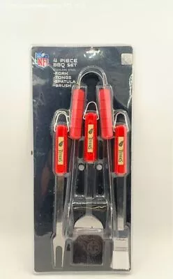 NFL Tennessee Titans Football Team Logo Bbq Spatula Tongs Fork And Brush Set New • $9.99