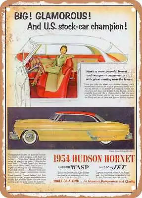 METAL SIGN - 1954 Hudson Hornet Hollywood Hardtop Vintage Ad • $18.66