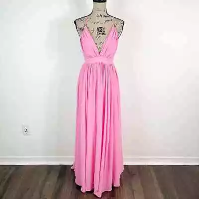Meghan NWOT Enchanted Garden Maxi Dress Pink Size S • $88