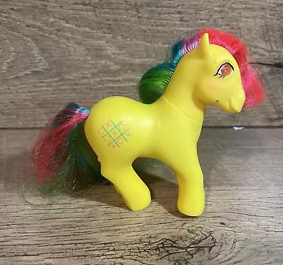 Vintage 1987 G1 My Little Pony Twinkle Eye Tic Tac Toe Hong Kong Toy • $18