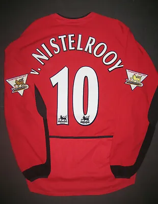 2002-2003 Nike Manchester United Ruud Van Nistelrooy Long Sleeve Jersey Shirt • $649.99