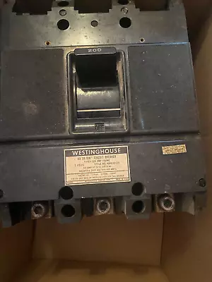 Westinghouse Circuit Breaker 200 Amp 600VAC 2 Pole AB DE-ION  46A8101G8 (SS-36) • $39.99