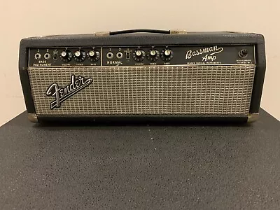 1965 Fender Bassman Blackface Tube Amp Head Model AA165 Vintage Rare Works! • $975