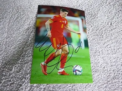 £1.99 • Buy 6 X 4 Signed Photo Of Harry Wilson Of  Fulham FC Playing In His Wales Kit