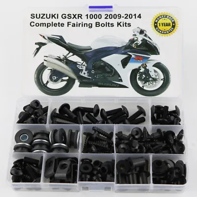 Fit For Suzuki GSXR1000 2009-2016 Complete Fairing Bolt Kit Body Screws Black • $27.18