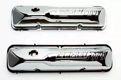 Mustang Valve Covers Chrome With Powered By Ford 390 & 428 Chrome 67-73 • $247.95