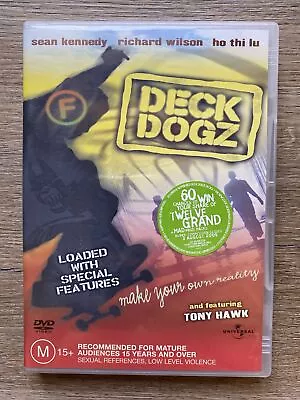 Deck Dogz  (DVD 2005) - PAL 4 - RARE OOP - Tony Hawk • $15