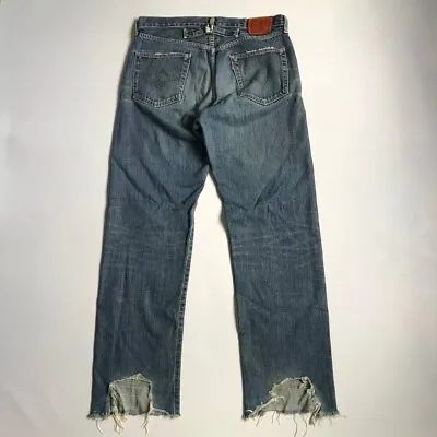 Levis 702 Big E Vintage Japan Buckle Back Selvedge Jeans Size 34 • $130