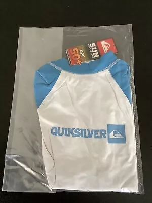 £7.99 • Buy ‘quiksilver’ Upf 50+ Flatlock Short Sleeved Sun Protection Top (age 14)