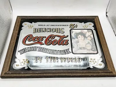 Vintage Coca Cola  Advertising Mirror Framed • £9.99