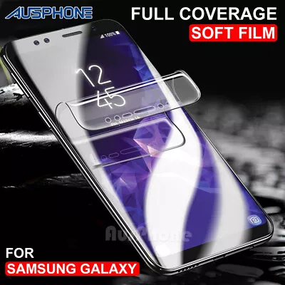 HYDROGEL AQUA Screen Protector For Samsung Galaxy S9 S8 Plus Note 8 9 S7 Edge • $6.95