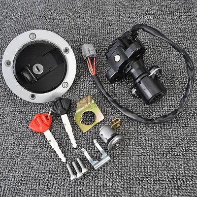 For Suzuki GSXR 1000 750 600 Fuel Gas Cap Ignition Switch Seat Lock W/ Key Set • $76.22